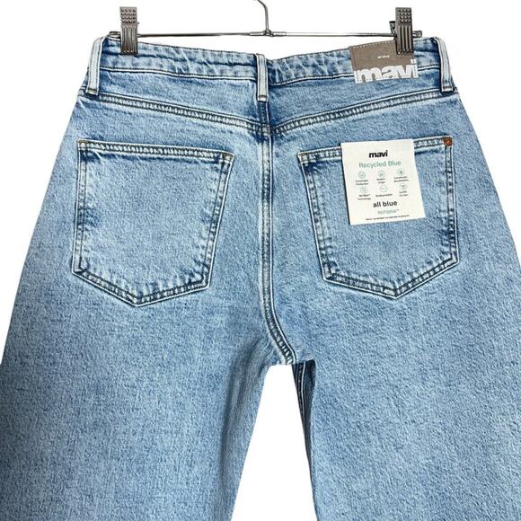 NEW MAVI High Rise Slim Boyfriend Jeans SIZE 26 x 31 Light Blue Recycled NWT - Picture 7 of 10